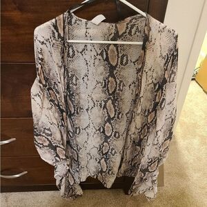 Kimono snakeskin flowy size S